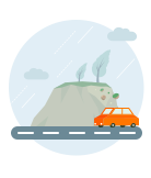 산사태예보발령 정보를 확인하세요.