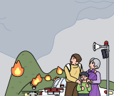화재 발생시 이렇게 행동하세요!